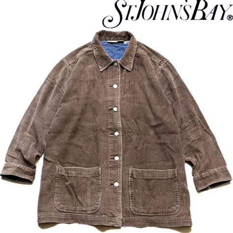 1点物 SJB茶カバーオール太畝コーデュロイジャケット古着メンズレディースOKアメカジ90sストリート/スポーツUSビッグサイズブランド ...