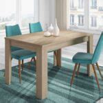 Mesa de comedor extensible EVA, compacta y muy práctica