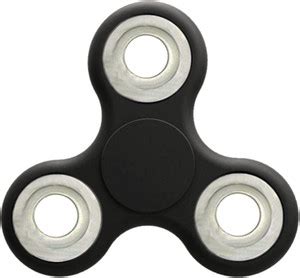 Lata Fidget Spinner With Real Steal Rings Colour Black - Fidget Spinner ...
