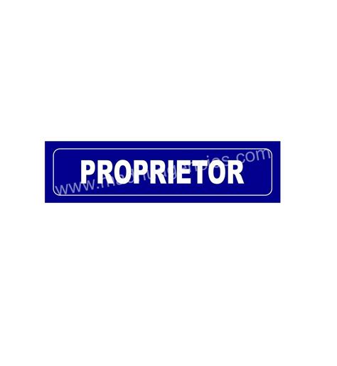 Proprietor Sign Board in 3mm Thick Foam Sheet (12" X 3") : Amazon.in ...