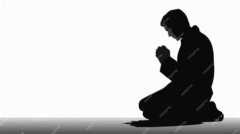 Silhouette Of Someone Praying