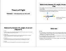 5-Theory of Flight 4-in-1 .pdf - Relationship between lift weight ...