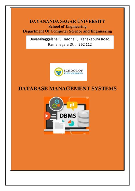 DBMSLAB 2024 - Practice Lab Manual for Database Management Systems ...