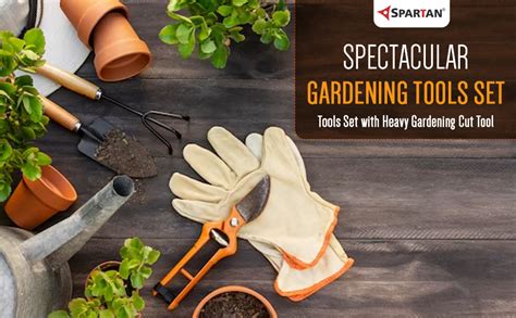 Spartan Spectacular Gardening Tools Set of 5 WaterCan Garden Tool Kit ...