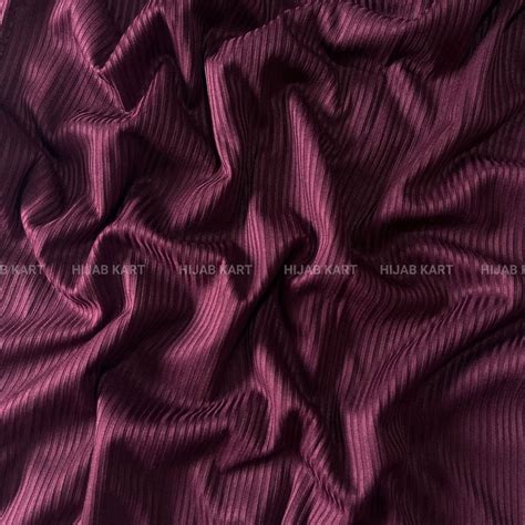 Burgundy - Premium Ribbed Jersey Hijab – Hijab Kart