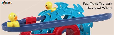 Buy Toyshine 2 in 1 Fire Engine Slide Toy Set, Automatic Slide Down ...