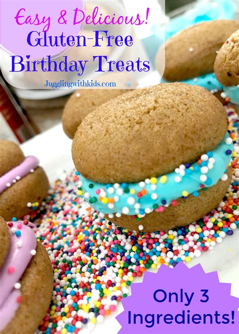 Gluten-Free Birthday Treats - Cupcakes with Frosting and Sprinkles