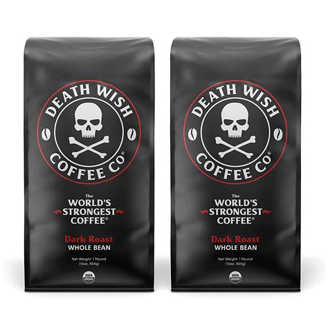 Buy Death Wish Coffee Whole Bean Dark Roast - The World's Strongest ...