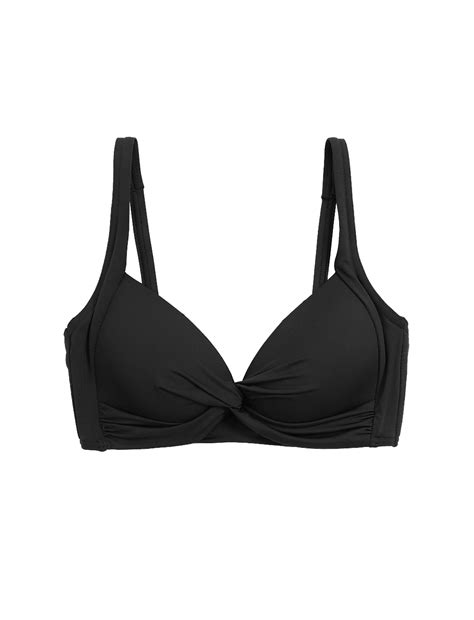 Buy Padded Plunge Bikini Top at Marks & Spencer