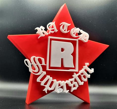 WWE / WWF Rated R Superstar Edge 3d Printed Logo. 7in X 7in - Etsy