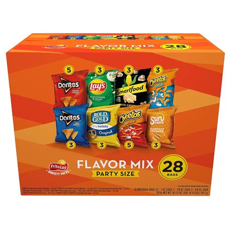 Amazon.com: Frito-Lay Snacks Flavor Mix Chips Variety Pack, Doritos ...