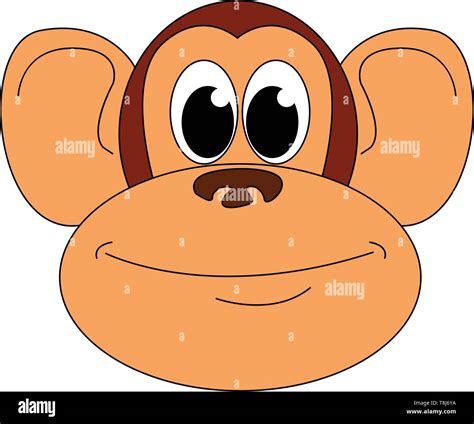 Cute Cartoon Monkeys With Big Eyes