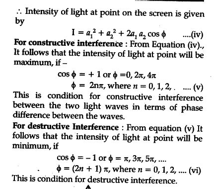 (ii) Compare the interference pattern observed in Young's double slit ...