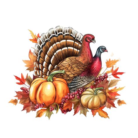Hand Drawn Happy Thanksgiving Day Design Autumn Greeting Card ...