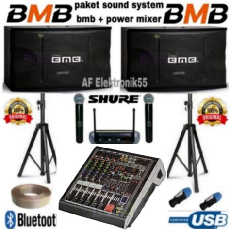 Jual Paket Sound System BMB 10 Inch + Power Mixer Original - Jakarta ...
