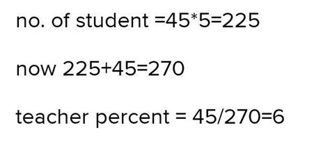 The pie chart shows the distribution of students and teachers in a ...
