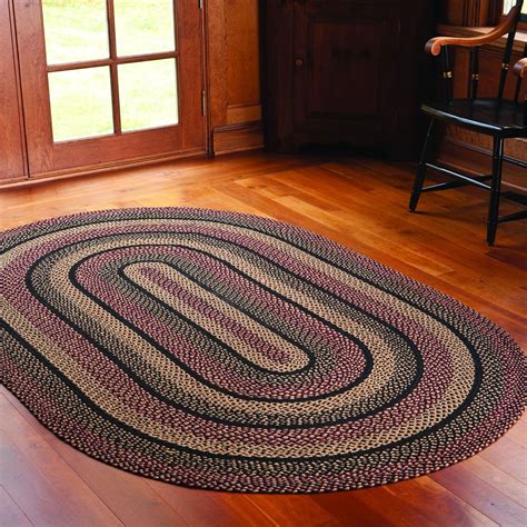 Amazon.com: IHF Rugs Blackberry Oval Braided Rug - 6'x9': Kitchen & Dining