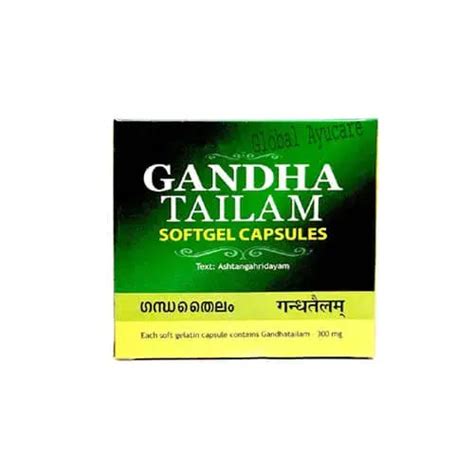 Kottakkal Gandha Thailam Soft Gel capsules 100 Count - Global Ayucare