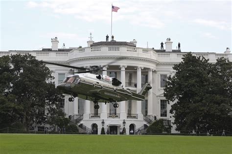 The presidential helicopter, known as Marine One when the president is aboard