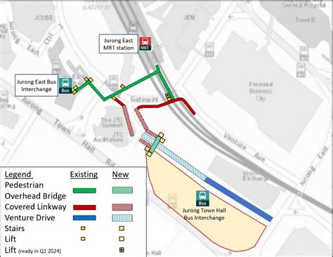 Locality Map for Jurong East MRT Station, Jurong East Bus Interchange & Jurong Town Hall Bus ...