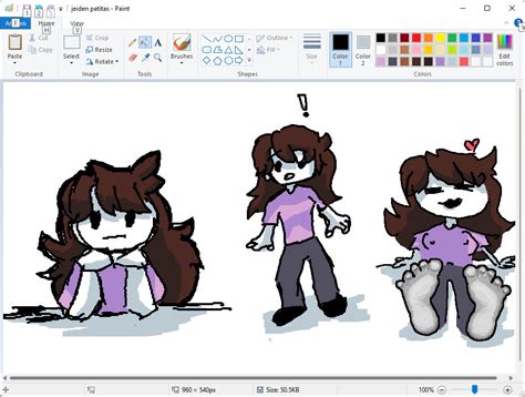 Sketch MsPaint 6 jaiden animations feet by COBALTO60 on DeviantArt