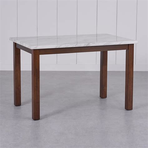 Home Centre 4 Seater Harmony Faux Marble Top Dining Table |Faux Marble ...