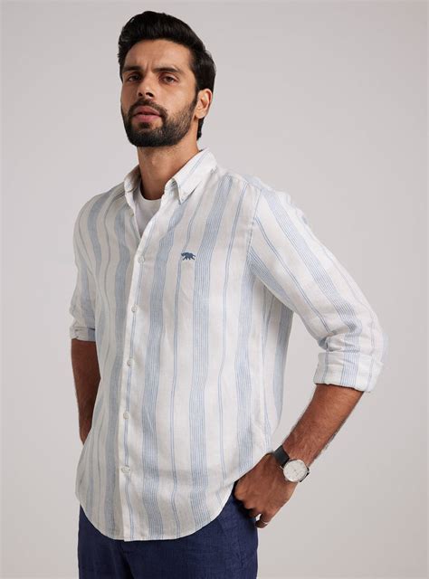 Andamen Light Azure Linen Shirt