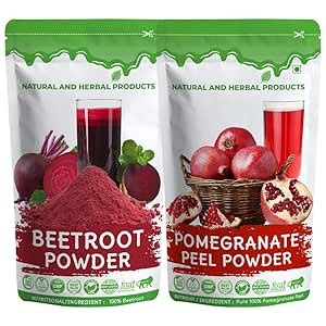 Beetroot + Pomegranate Peel Powder Combo, Tan Removal Face Pack/Body ...