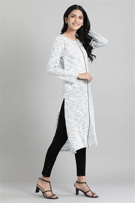 Buy Mint Round Neck Winter kurta Online for Woman | Shop for Aurelia