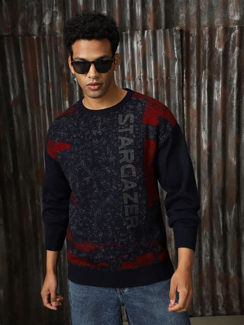 Men Knitted Acrylic Relaxed Fit Round neck Long Sleeve Sweaters – HighStar