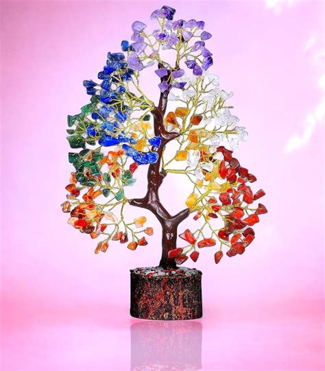 Buy PARADIGM PICTURES Seven Chakra Crystals and 300 Gemstones Tree ...