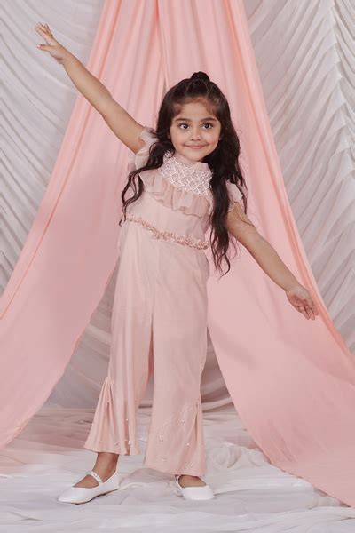 Mia - Full Length Jumpsuit With Ruffled Cape - Set Of 2 – Petitroyalkids