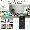 YIOU Air Purifiers for Home Large Room Up to 547ft²,Smart Air Cleaner ...