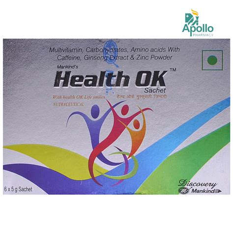 Health OK Sachet 5 gm Price, Uses, Side Effects, Composition - Apollo ...