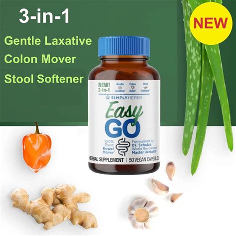 Buy Easy GO Bowel Mover - Formulated by Dr. Schulze's - Gentle Laxative ...