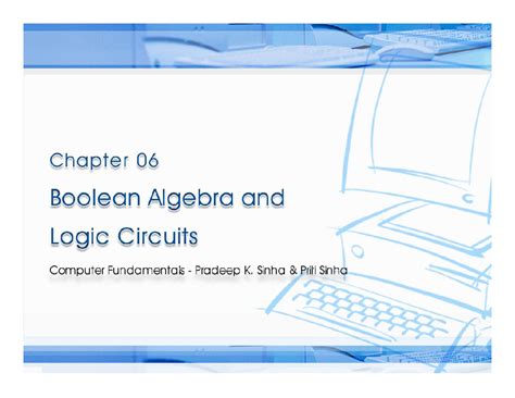 Chapter 06-Boolean Algebra - Ref. Page Chapt er 6: Boolean Algebr a an ...