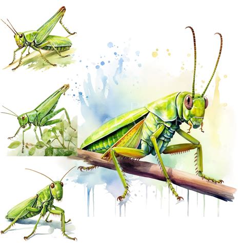 Grasshopper Clipart Png - Etsy