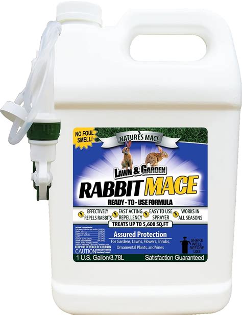 Amazon.com: Nature’s MACE Rabbit Repellent 1 Gal Spray/Covers 5,600 Sq ...