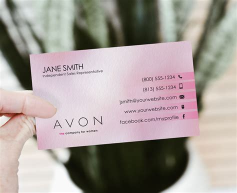 Avon Business Card Template - Printable And Enjoyable Learning