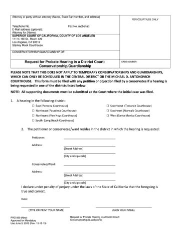 Oakland County Probate Court Conservatorship Forms - CountyForms.com