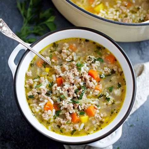 Hearty Ground Turkey & Rice Soup Recipe: Cozy Comfort in a Bowl ...