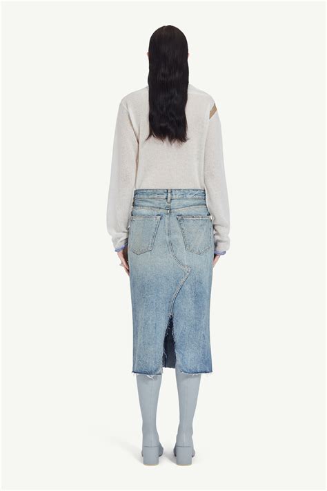 Women's Mid-Length Denim Skirt | MM6 - Maison Margiela