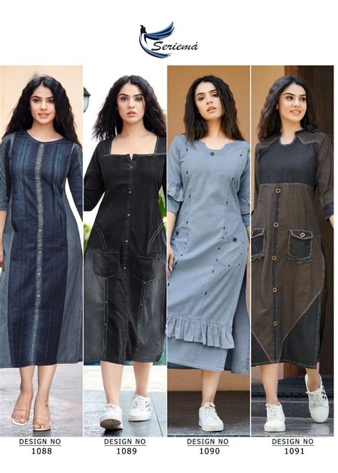 SERIEMA launches Different Shades Of Denim Kurti On Aari Hand Work