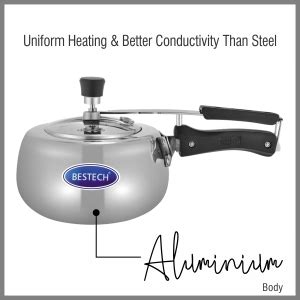 Buy Bestech Pressure Cooker Cherry Mirror Finish Induction Base - 3L ...