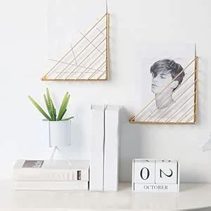 Buy Artemade Wall Mounted Metal Wire L Shape Shelve for Magazine, Books ...