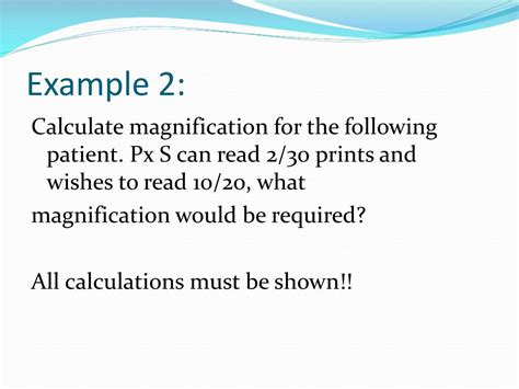 Image result for Magnification Amount Examples