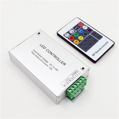 SmartLedTech RGB LED Controller With RF Remote - Dynamic Color-Changing ...