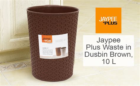 Jaypee Plus Waste Bin 10L Plastic Dustbin for Kitchen,Office,Home ...