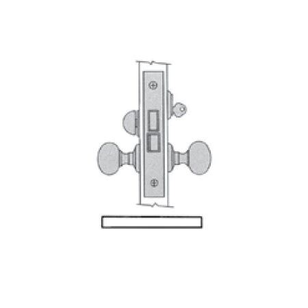 Baldwin Entry Storeroom Handlesets Antique Brass 6010.050.RR | Zoro