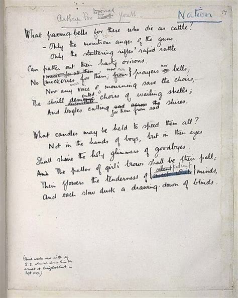 The greatest war poet of WWI, Wilfred Owen, was killed one week before ...